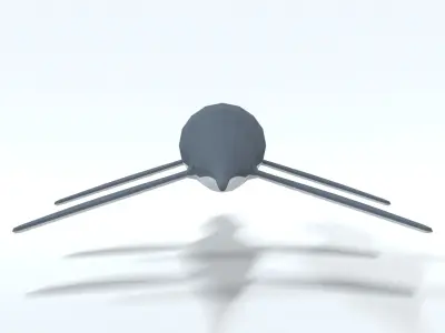 Low Poly Cartoon Liopleurodon Low-poly 3D model