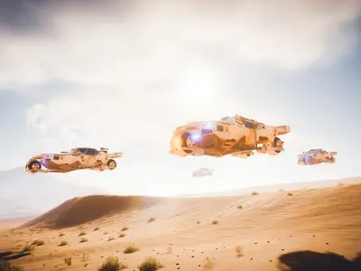 Sci-fi ship 3D model