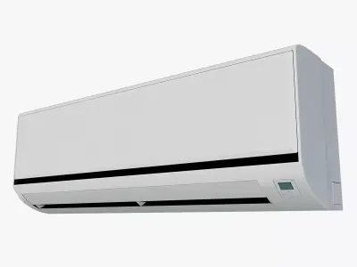 Wall Mounted Inside Conditioner Free low-poly 3D model