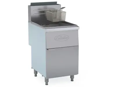 Globe Floor Fryers GFF80G Commercial Deep Fryer 3D model