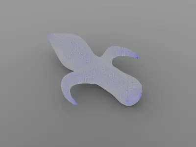Simple Fluer-De-Lis Free 3D print model
