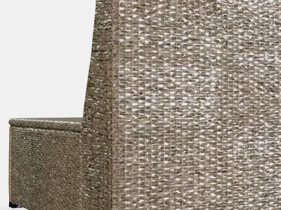 SOLLERON Sectional 1-seater garden Low-poly 3D model