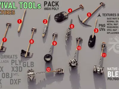 Survival Tools 3D model