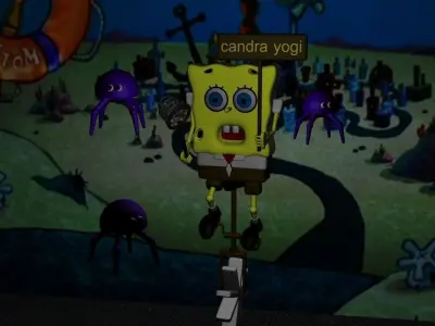 spongebob squarepants game Free low-poly 3D model