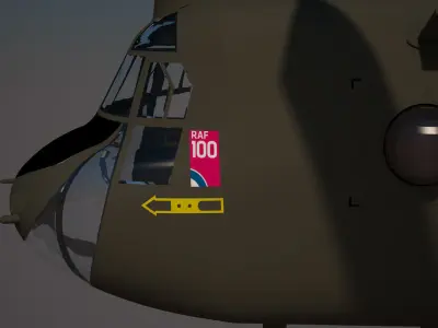 Royal Air force Chinook CH 47 3D model