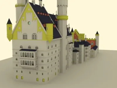 Neuschwastein Castle 3D model