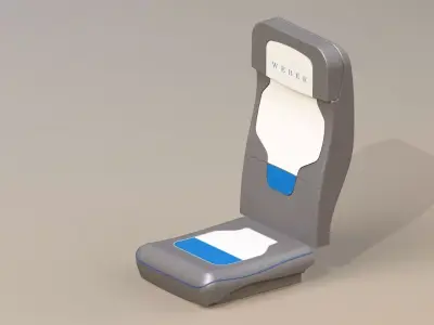 Airplane seat Free 3D model