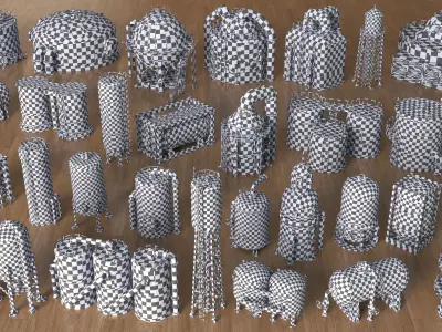 Industrial Tanks - part - 4 - 30 pieces 3D model