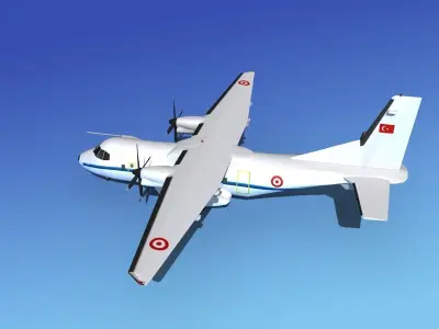 Casa CN-235 Turkish Air Force 3D model