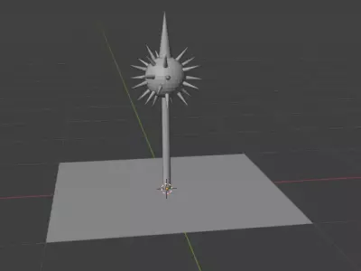 Medieval Spiked Mace 3D Model  Game-Ready Weapon Asset 3D model