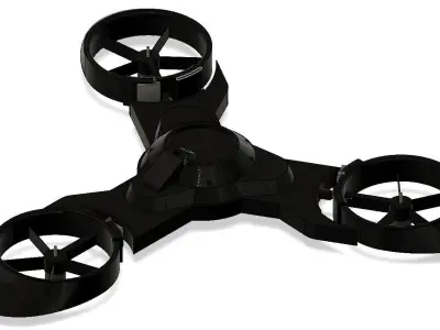 Tri rotor 3D print model