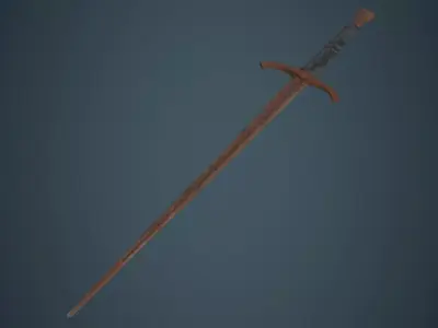 Longsword 1C Low-poly 3D model