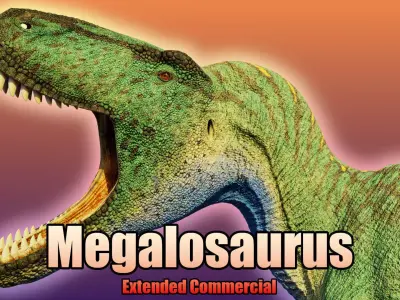 Megalosaurus Extended Commercial License 3D model