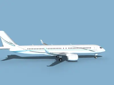 Airbus A220-300 Corporate 3 3D model