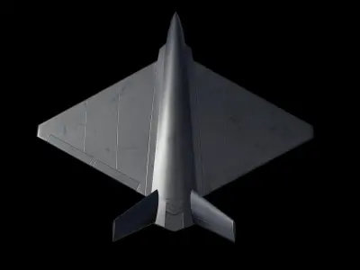FL-71 Chinese Fighter Drone Low-poly 3D model