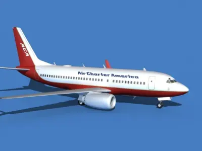 Boeing 737 MAX 7 Air Charter America 3D model