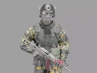 FSB Operator Low-poly 3D model