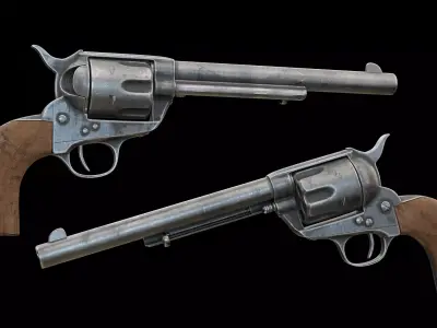 Colt Single-Action Army Revolver Peacemaker 3D model