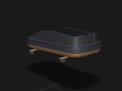 Roof Top Cargo Box Roof Box Cargo Box for Cars Trucks SUVs Vans 3D model