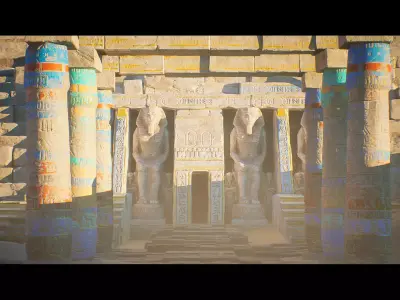 Antient Egypt Environment Kit - UE4 Low-poly 3D model