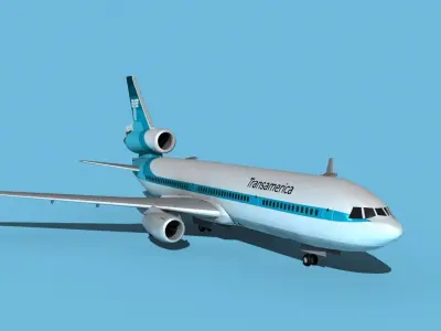 McDonnell Douglas MD-11 Transamerica 3D model