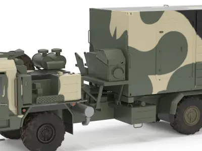 Command and Control Vehicle 50K6 Vityaz Camo 3D model