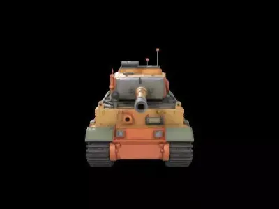 1960 German Heavy Tank Tiger 3D Model 3D print model