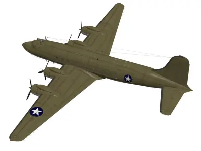Douglas C-54 Skymaster 3D model