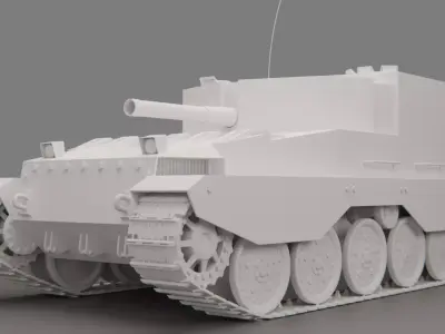 FV304 high poly model without textures 3D model