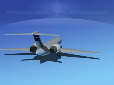 Boeing 717-200 Corporate 5 3D model
