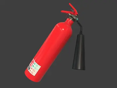 Fire Extinguisher Low-poly 3D model