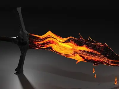 Fire Blade 3D model