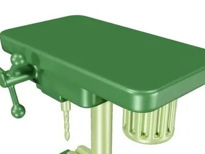 Marvelous Drilling Machine Toy Low-poly 3D model