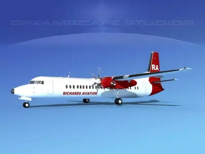 Fokker F-60 Richards Aviation 3D model