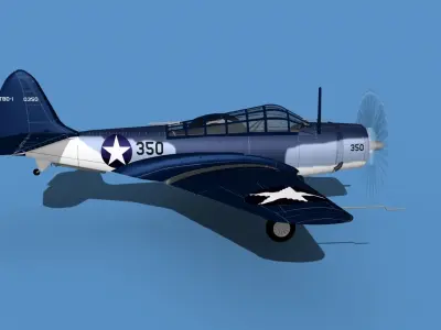 Douglas TBD-1 Devestator V16 3D model