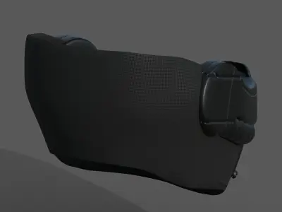 Helmet scifi military futuristic technology cyborg Low-poly 3D model