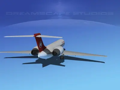 Boeing 717-200 Air Canada 1 3D model