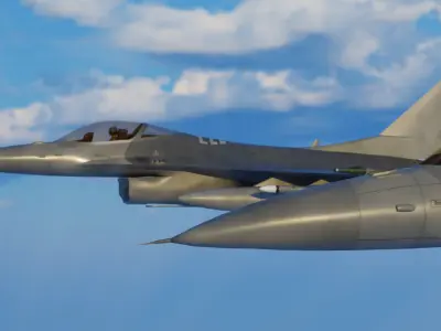 F-16 Jet Fighter Free 3D model