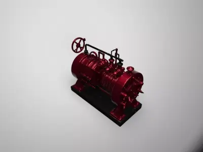Victorian Steam Engine 3D Model 3D print model