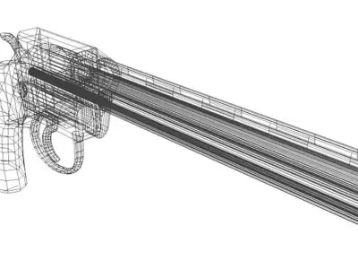 Revolver - Handgun Type 2 3D model