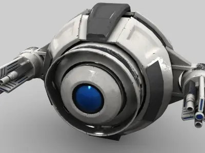 Sci fi drone DMX Defender 3D model