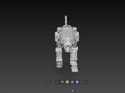 Mechanical Tiger Robot Animal Sci Fi 3D Print STL Model 3D print model