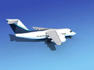 BAe 146-100 Denver Air Express 3D model