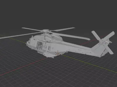 NH90 NATO Helicopter TTH - NFH - Next-Gen Military 3D print model