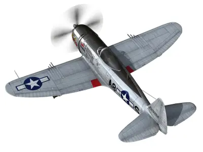 Republic P-47 Thunderbolt - Daddy Rabbit 3D model