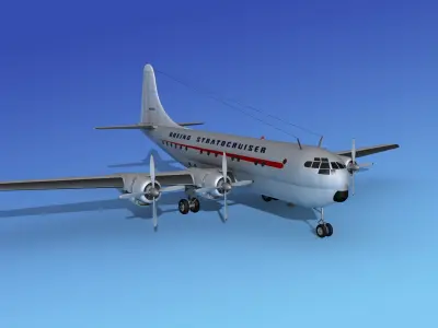 Boeing 377 Stratocruiser 1 3D model