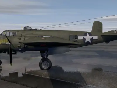 North American B-25J Mitchell - The Strafer 3D model