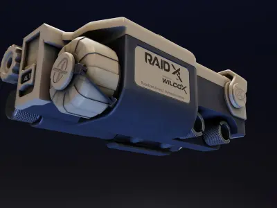 Wilcox RAID Xe Illuminator Low-poly 3D model