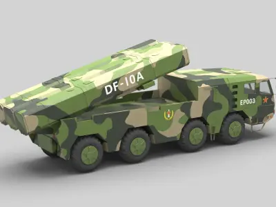 PLA DF-10A Missile 3D model
