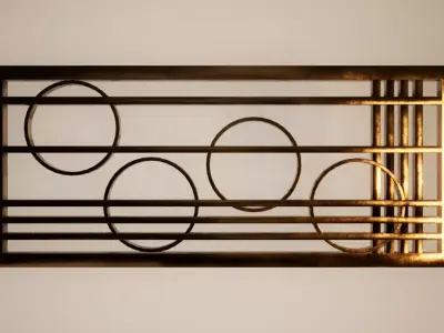 Bronze Wall Decoration 05 Free low-poly 3D model